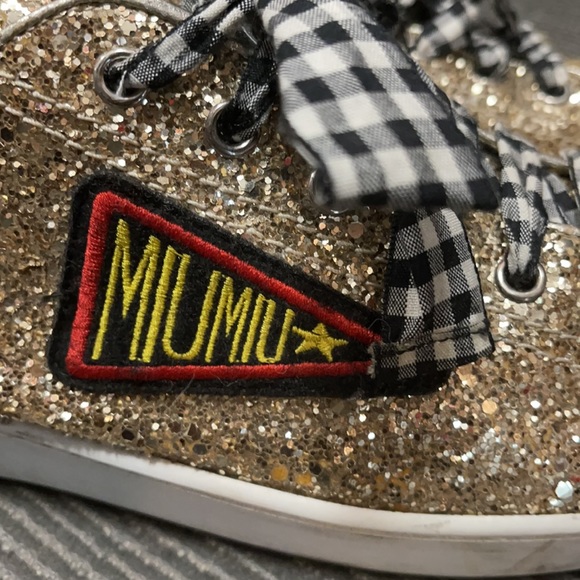 Super fancy barely used Miu miu sneaker s:40 (10) - Picture 2 of 5